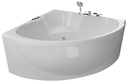 Aquatika Акриловая ванна Эпюра Аквастандарт R 140x140 cм – фотография-2